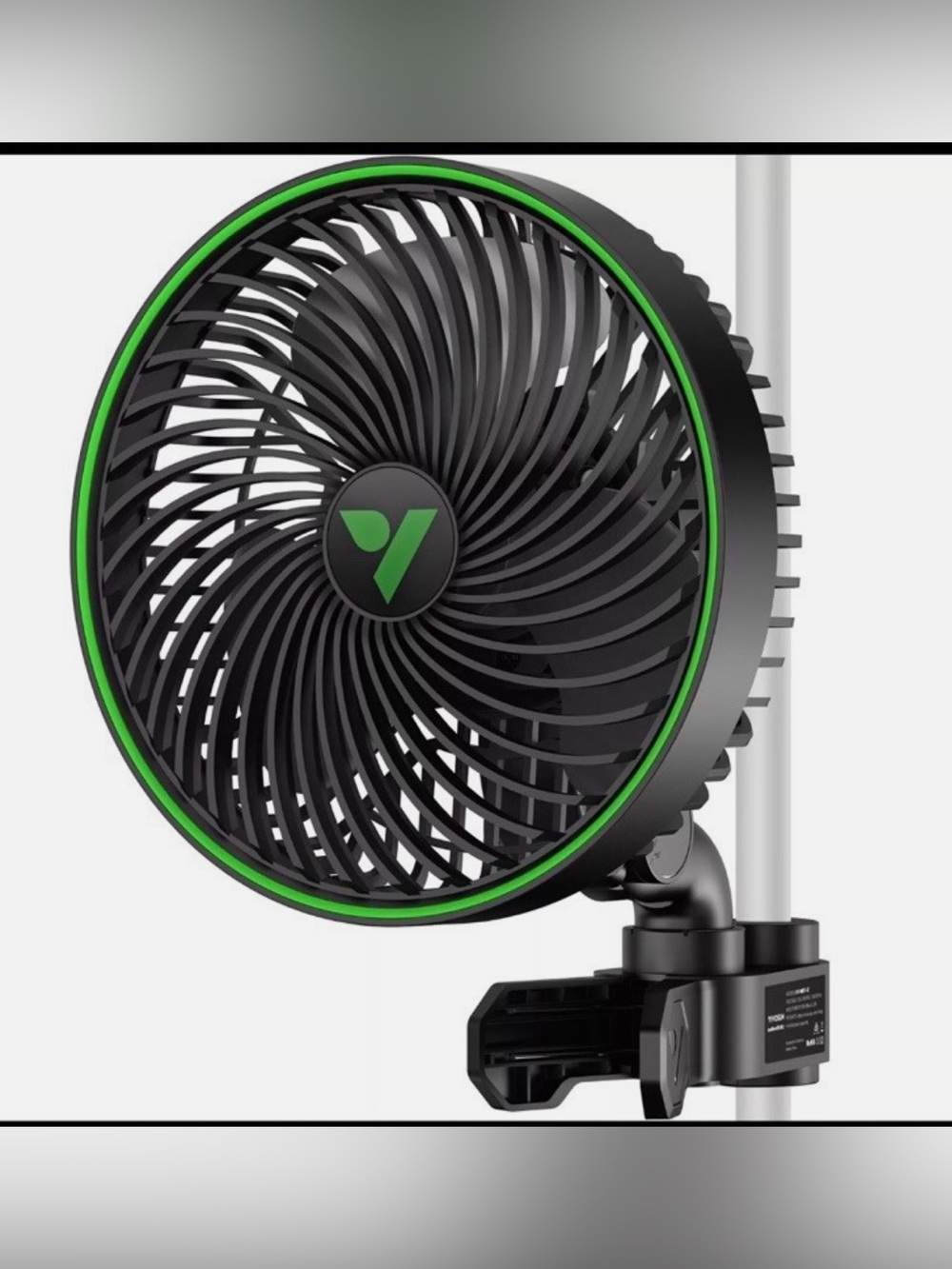 AeroWave E6 Gen2, Grow Tent Clip Fan 6”, EC Motor,Smart Control, Oscillating Fan